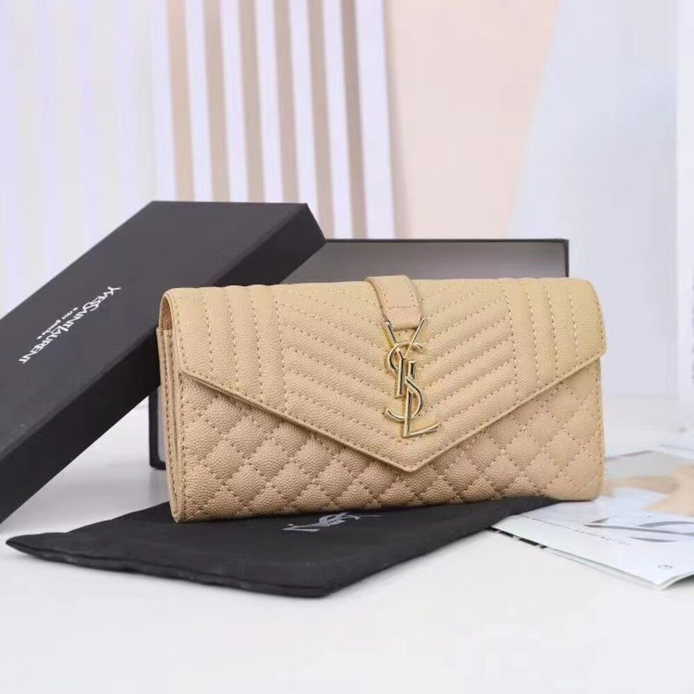 YSL Cassandre Matelassé Long Flap Wallet
